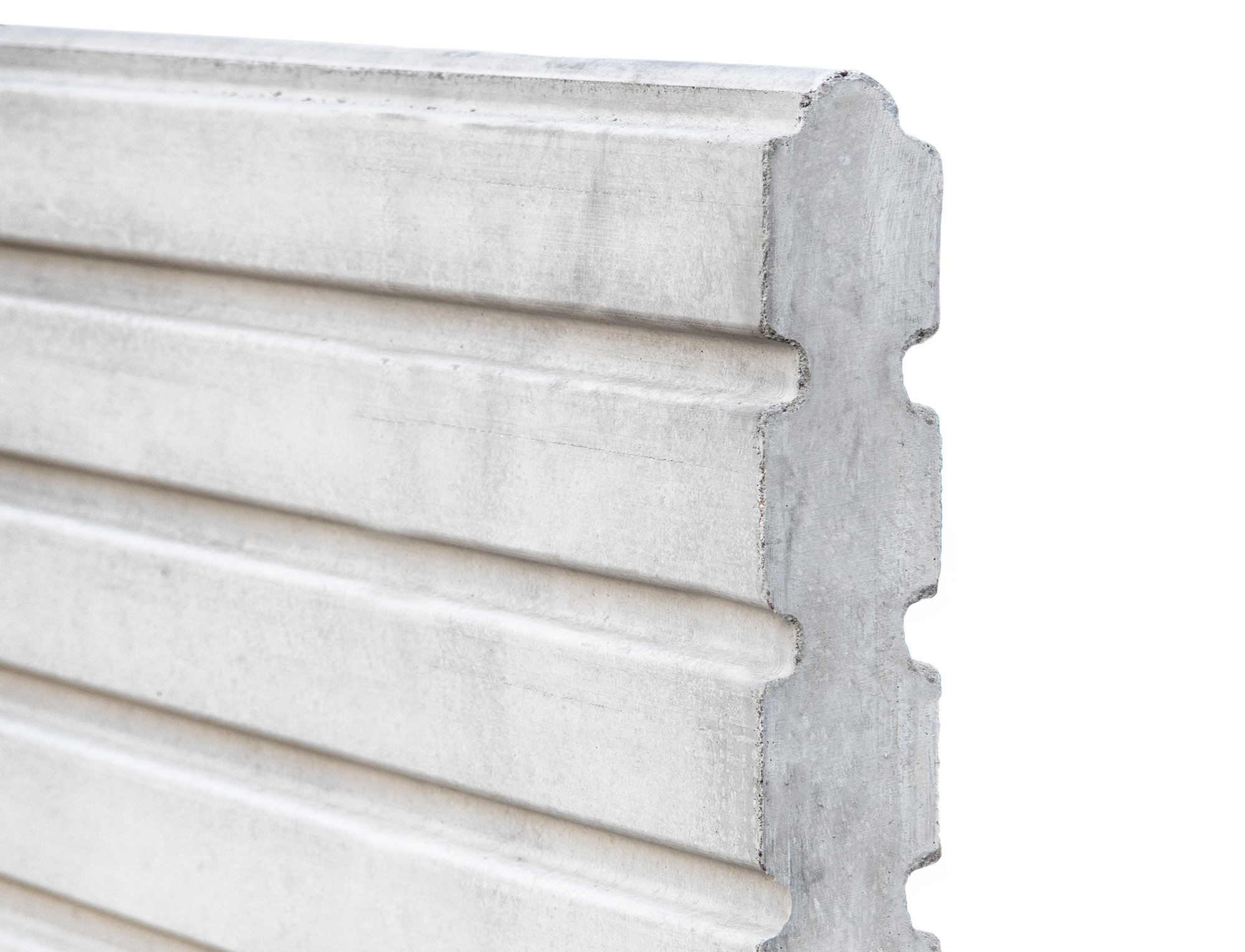 Hoofdafbeelding Berton©-motiefplaat smal wit/grijs H26 x D3,5 x L184 cm Deens rabat