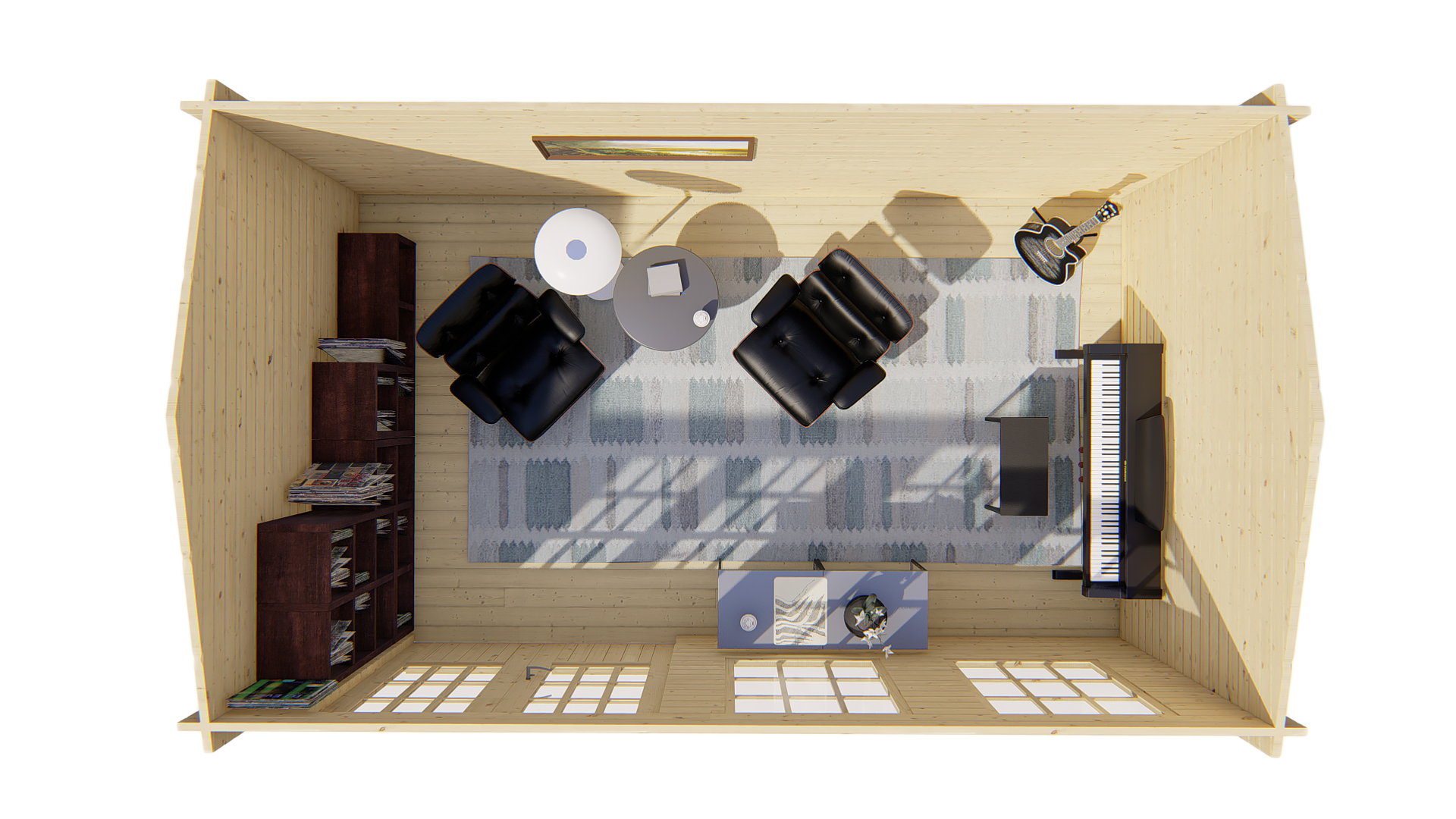 Blokhut - Tuinhuis Aiste | 40 mm | vuren Red Class Wood geïmpregneerd Blokhut - Tuinhuis Aiste | 40 mm | vuren Red Class Wood geïmpregneerd