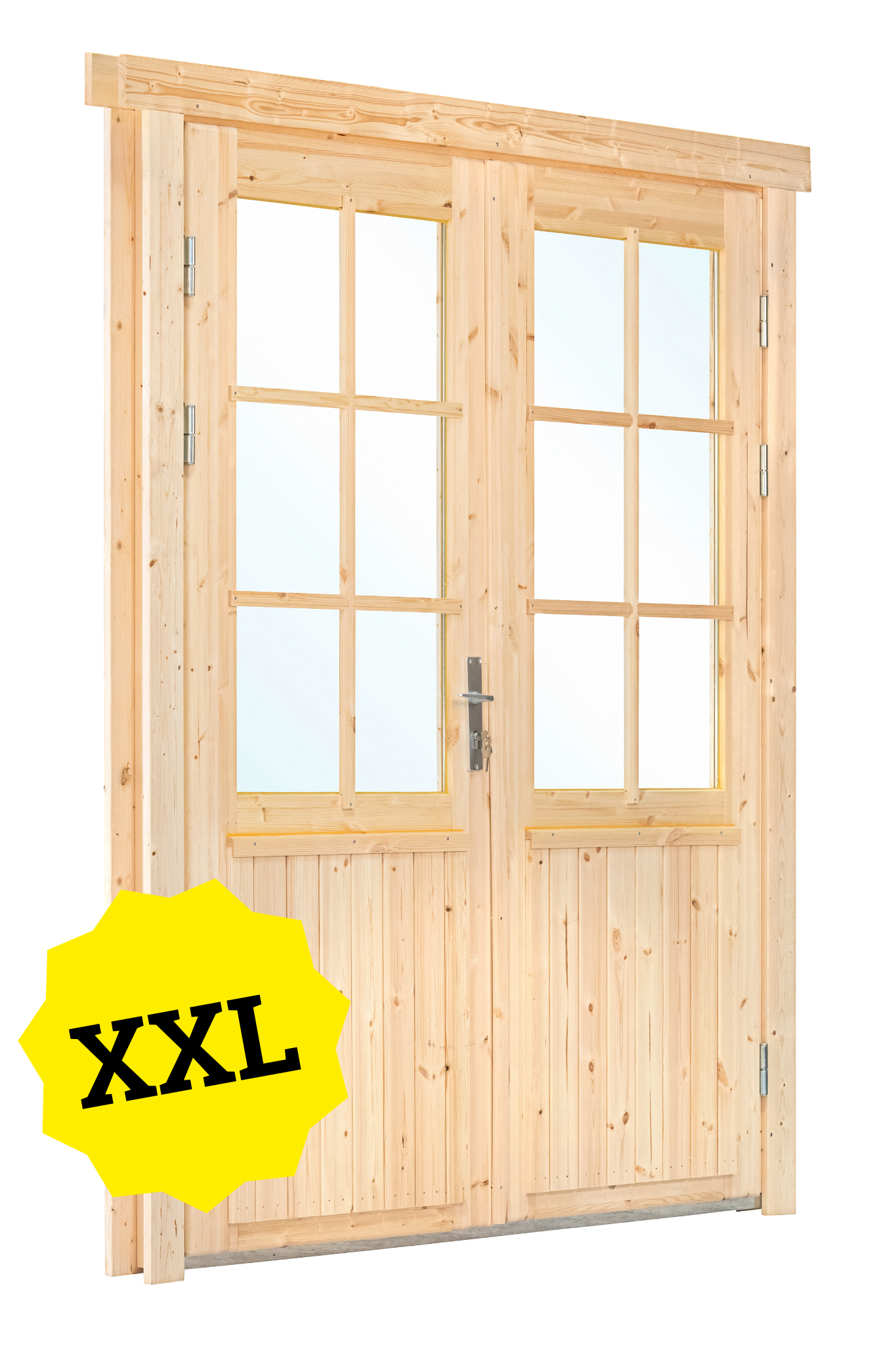 Tür doppel mit fenster XXL AL Fichten 181.5x215cm