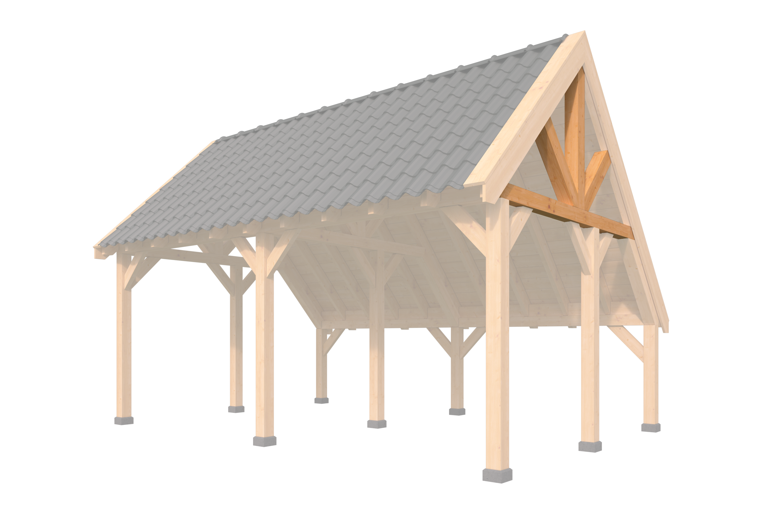 Wandmodule topgevel kapschuur XL- zweeds rabat Red Class Wood