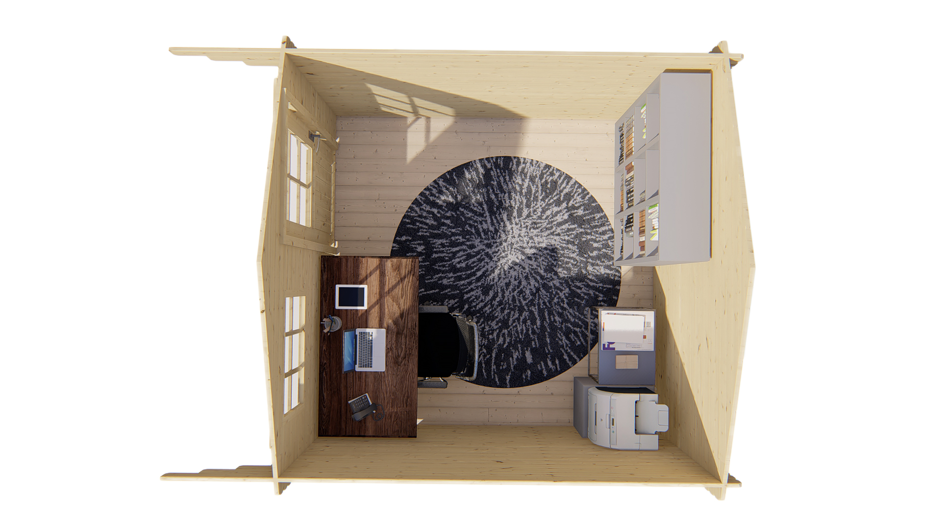 Blokhut - Tuinhuis Bo | 28 mm | vuren Red Class Wood geïmpregneerd Blokhut - Tuinhuis Bo | 28 mm | vuren Red Class Wood geïmpregneerd