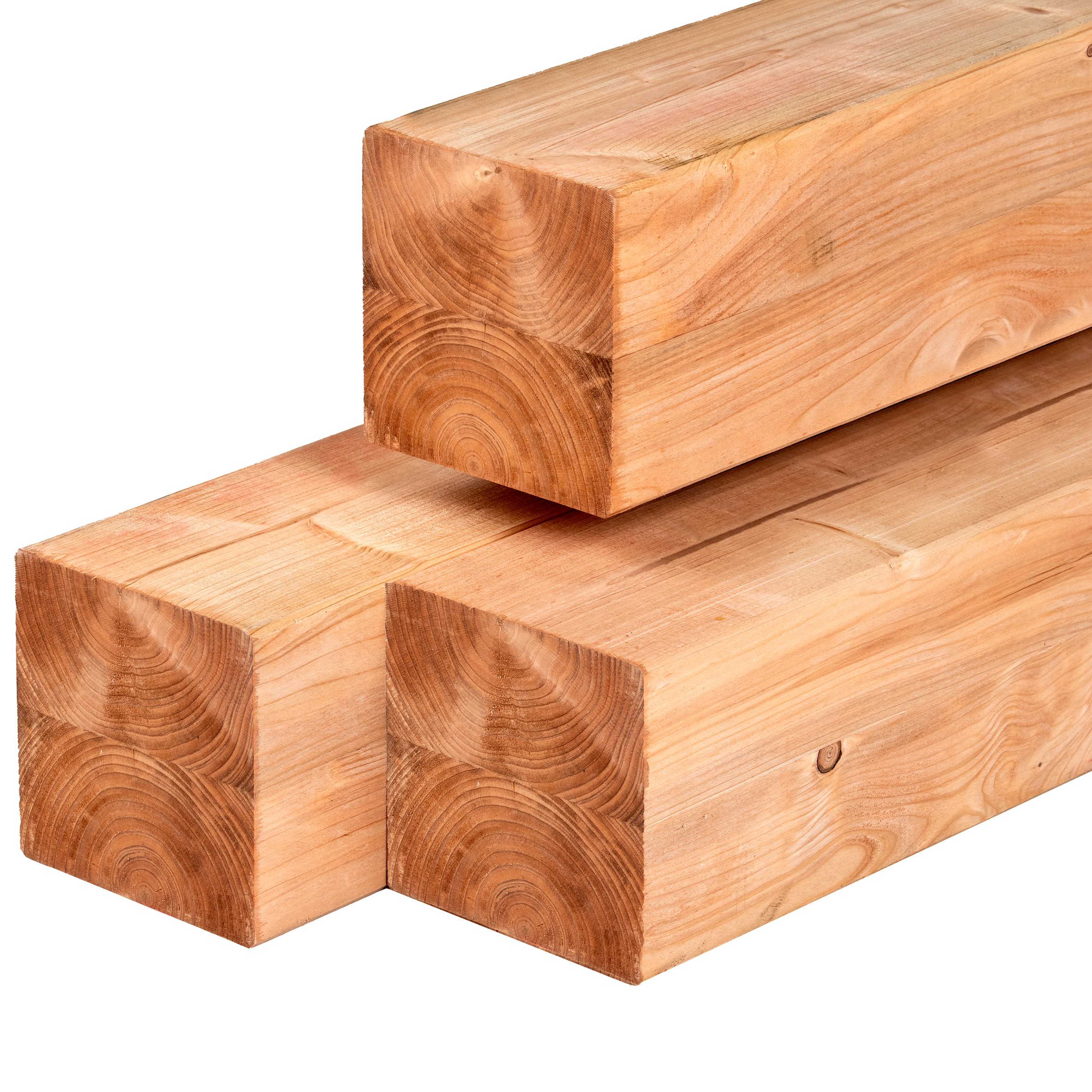 Red Class Wood ME vuren paal 14,0 x 14,0 x 500 cm, gedroogd, geïmpregneerd, geschaafd, 4 ronde hoeken, gelamineerd