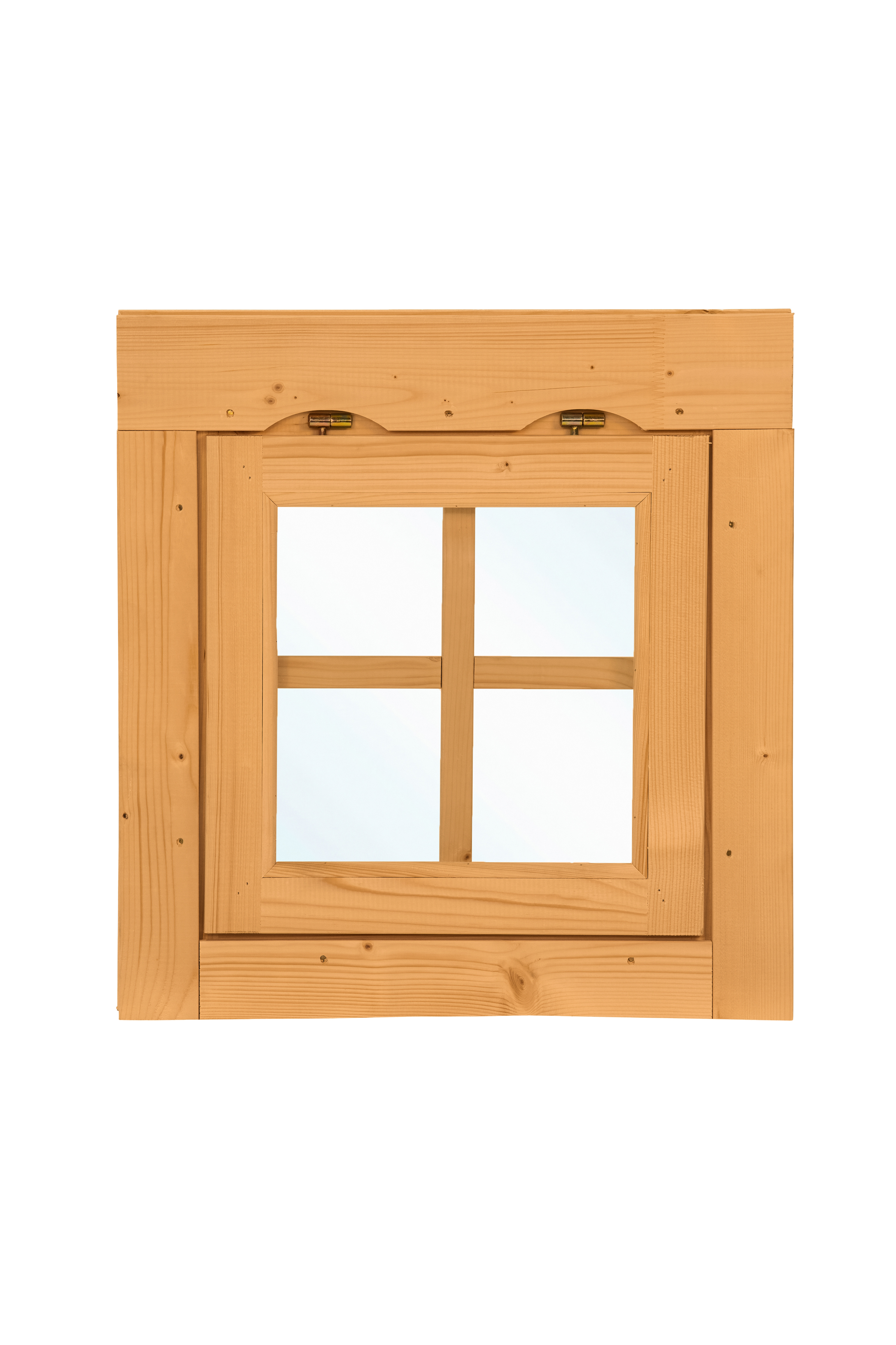 Uitzetraam enkel W4 vuren 57 x 57 cm | bruin geïmpregneerd