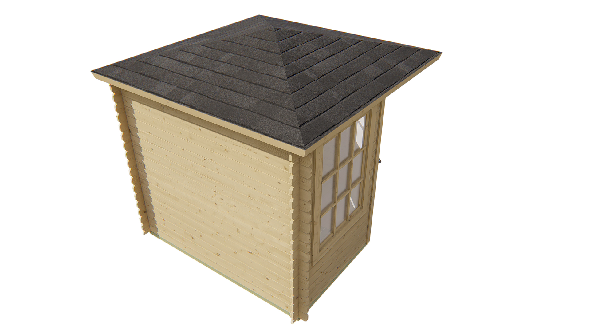 Blokhut - Tuinhuis Jos | 28 mm | vuren Red Class Wood geïmpregneerd Blokhut - Tuinhuis Jos | 28 mm | vuren Red Class Wood geïmpregneerd