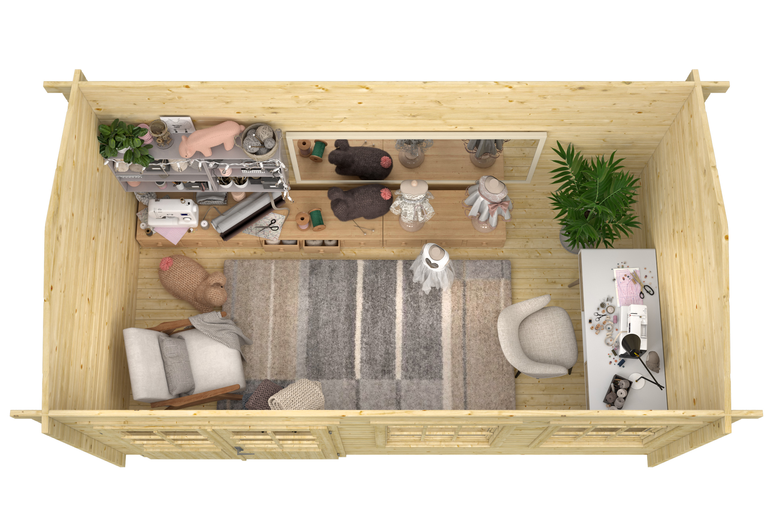 Blokhut - Tuinhuis Shannon | 40 mm | onbehandeld