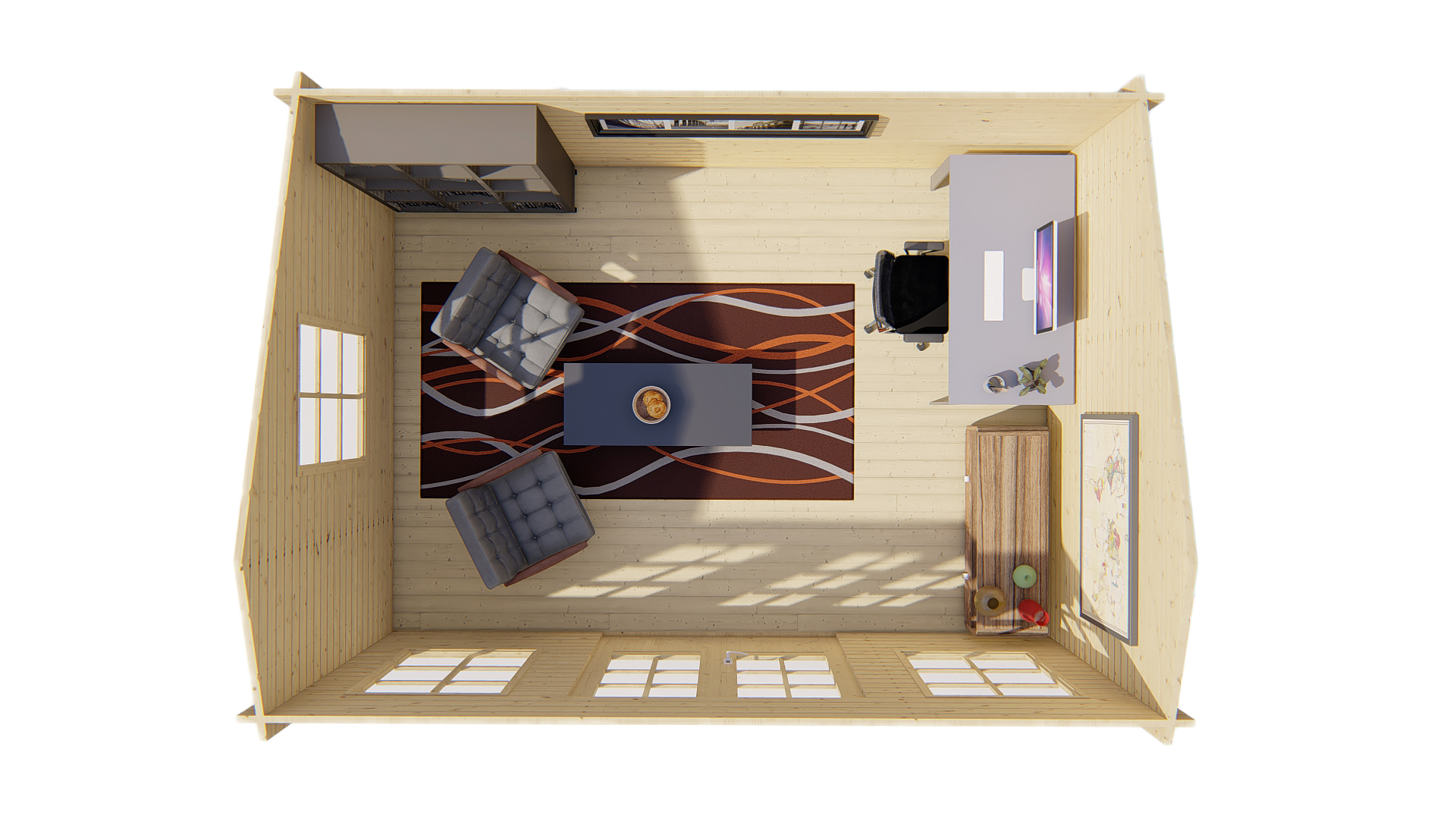 Blokhut - Tuinhuis Tane | 40 mm | vuren Red Class Wood geïmpregneerd Blokhut - Tuinhuis Tane | 40 mm | vuren Red Class Wood geïmpregneerd