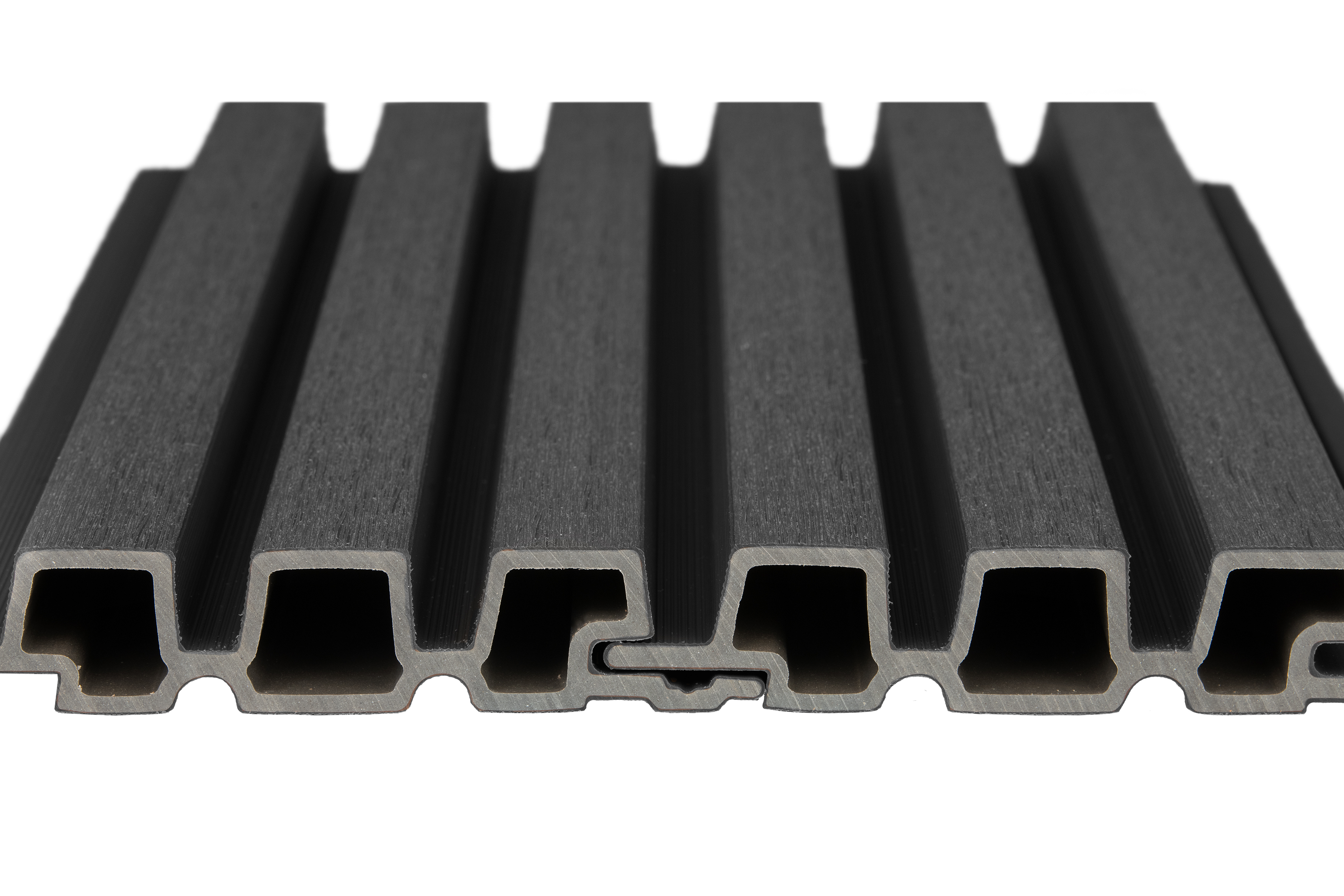 PuraTech 30 composite triple profile 3,3 x 17,0 x 290 cm, ebony black, fine-grained