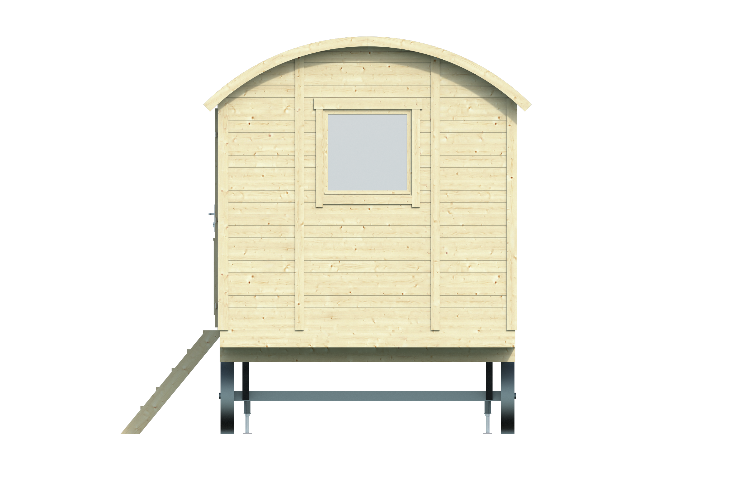 Circuswagen Joey | 19mm | vuren onbehandeld | 360 x 240 cm | excl. onderstel