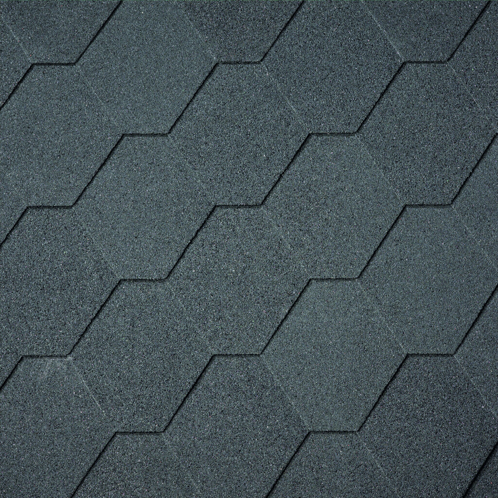 Roof shingles | Hexagonal shingles - black