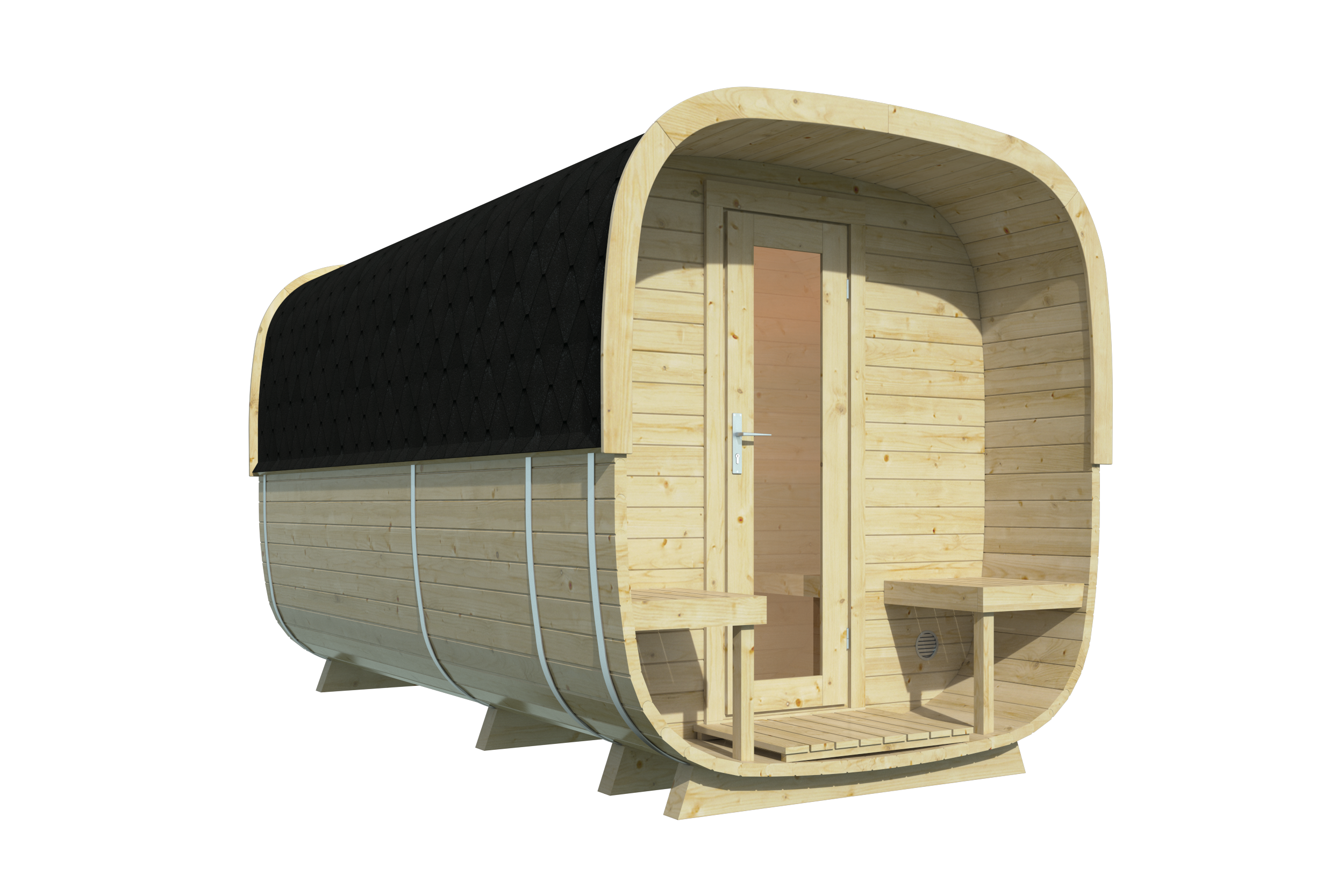 CUBE sauna 390cm - Fichten Rovaniemi