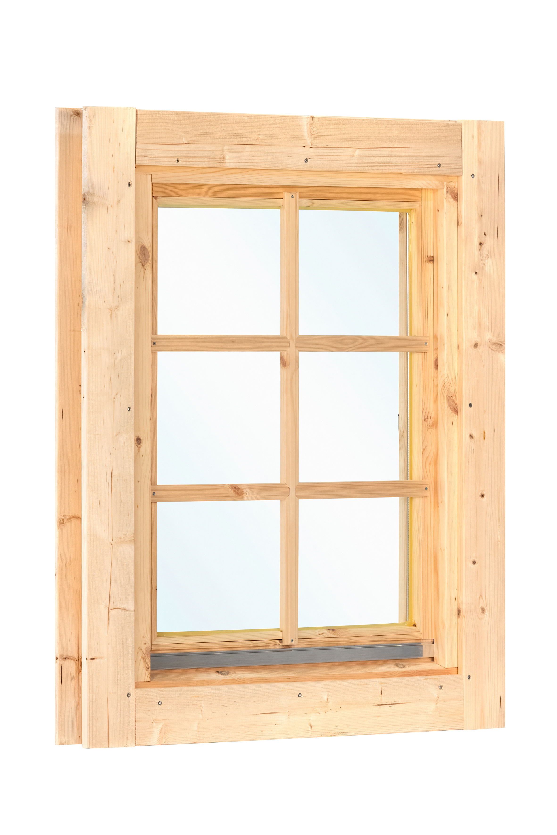 Tilt and Turn window single L4 spruce 84x105.1cm