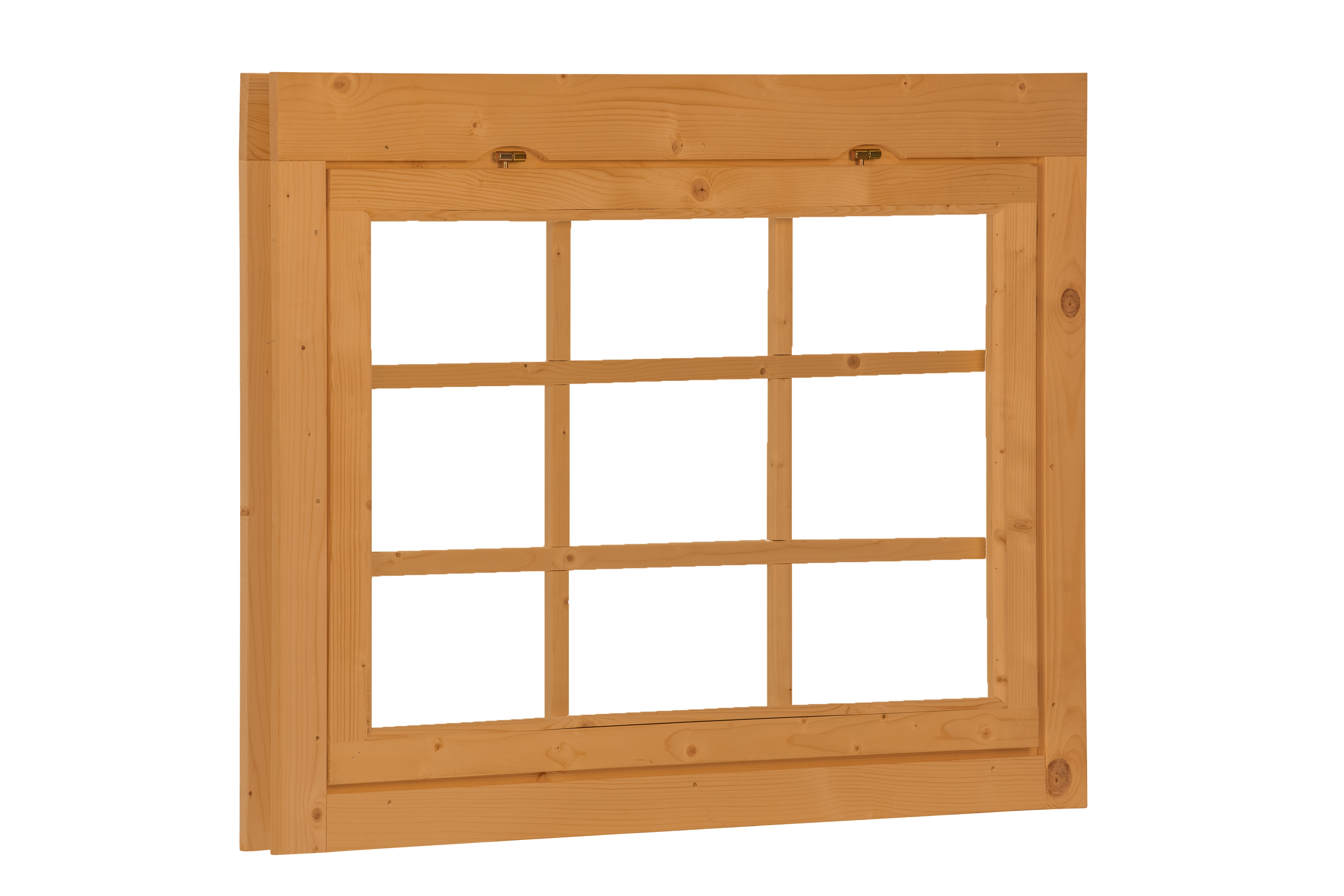 Uitzetraam enkel W2 vuren 119,5 x 87 cm | bruin geïmpregneerd