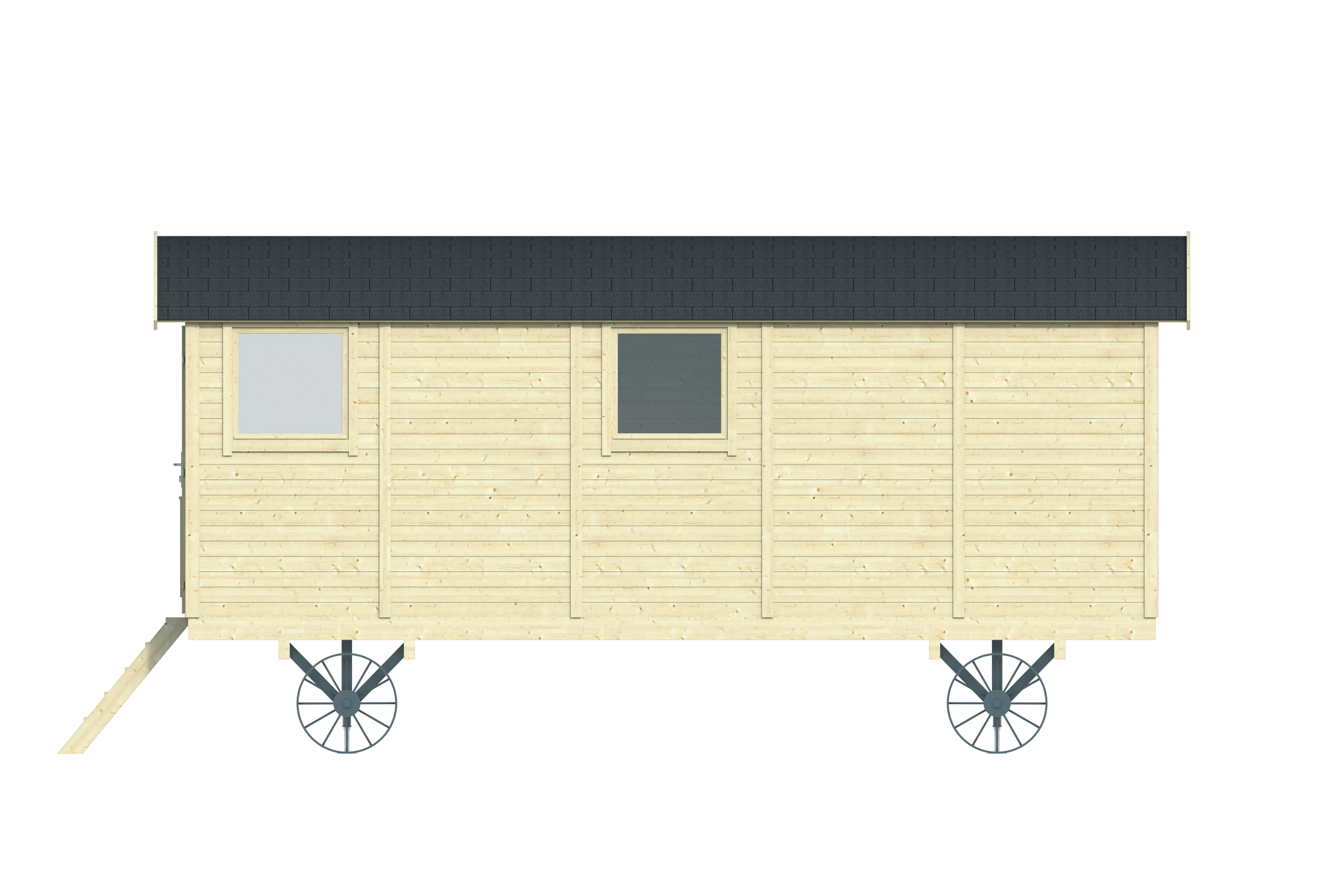 Ansichten Zirkuswagen Angelo - ausschl. Untergestell