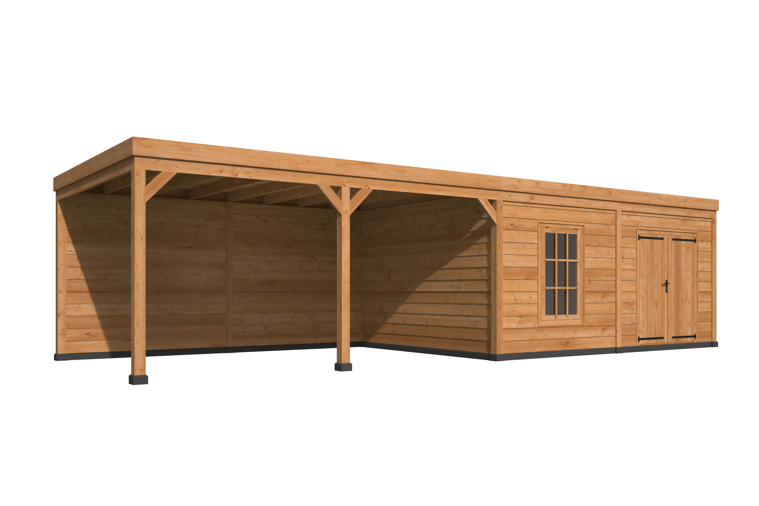 Red Class Wood platdak Kiruna, type 3 (Red Class Wood wanden)