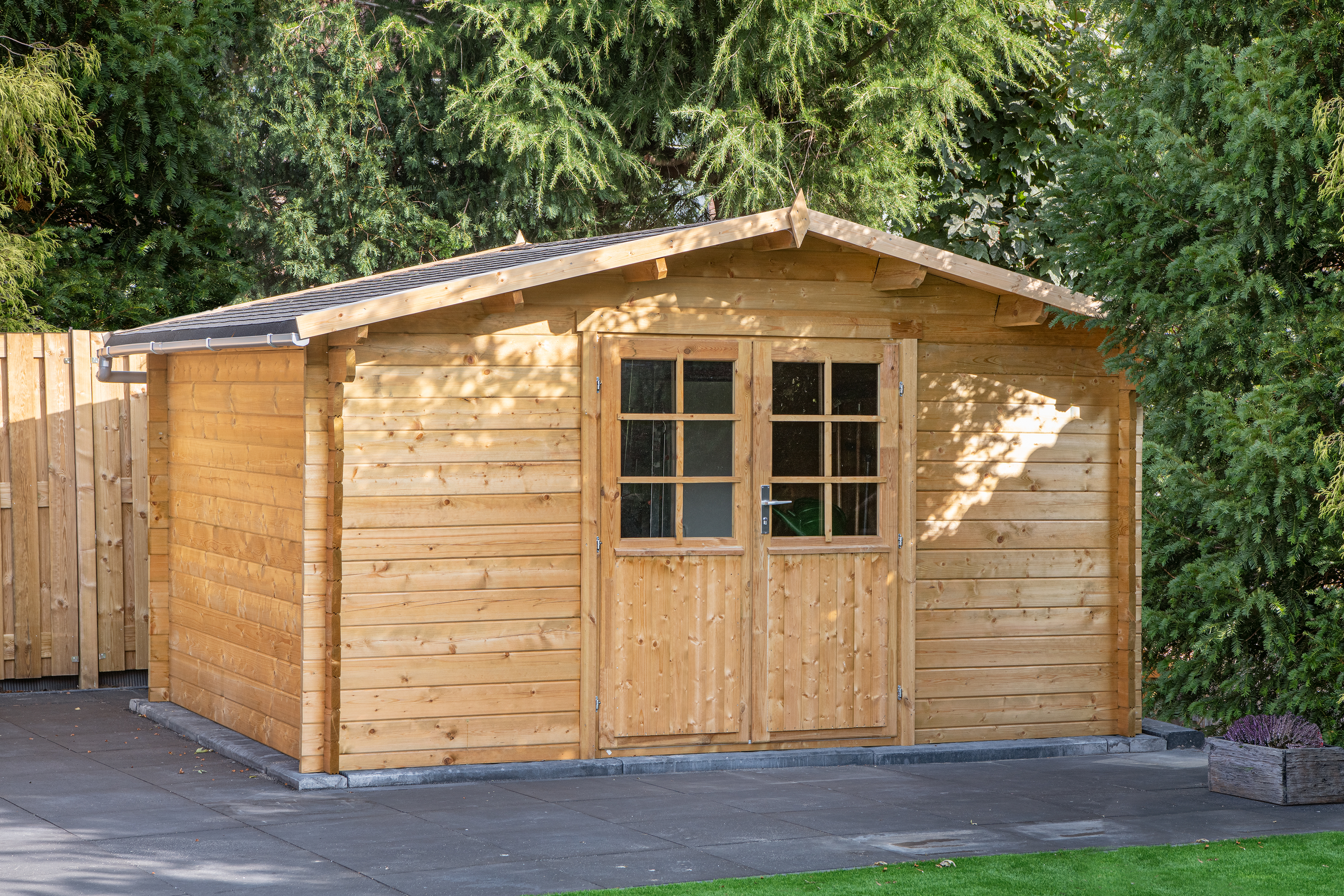 Blokhut - Tuinhuis Dyre | 40 mm | vuren Red Class Wood geïmpregneerd