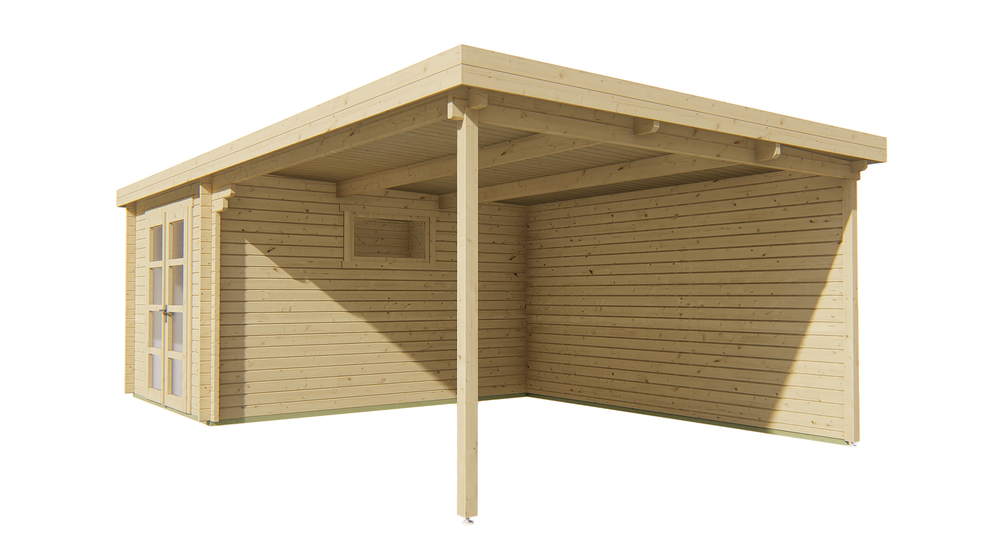 Blokhut - Tuinhuis Gunnar | 44 mm | vuren onbehandeld