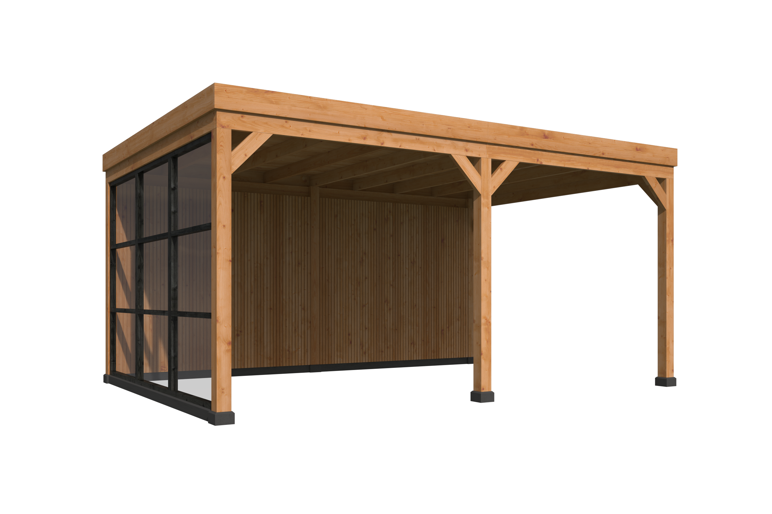 Red Class Wood flachdach Kiruna, typ 1 (Red Class Wood wanden)