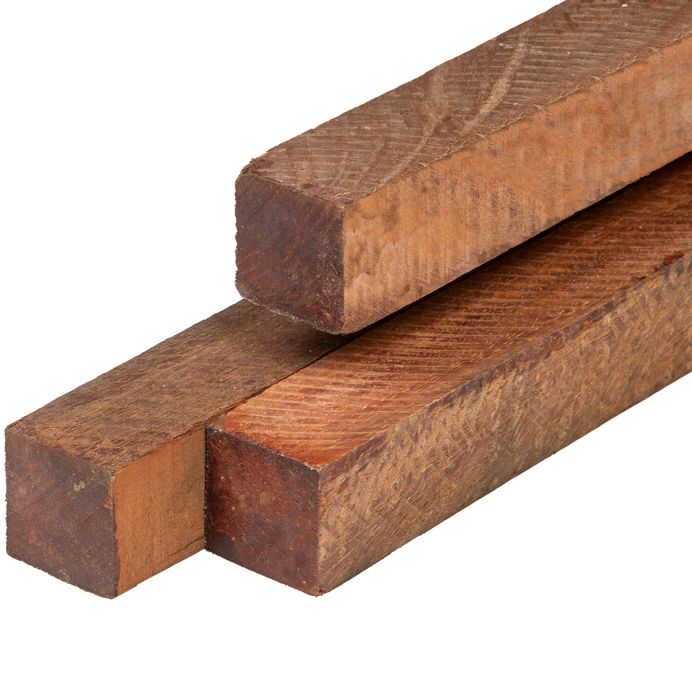 Angelim vermelho hardhout paal 6,0 x 6,0 x 350 cm fijnbezaagd, ongepunt