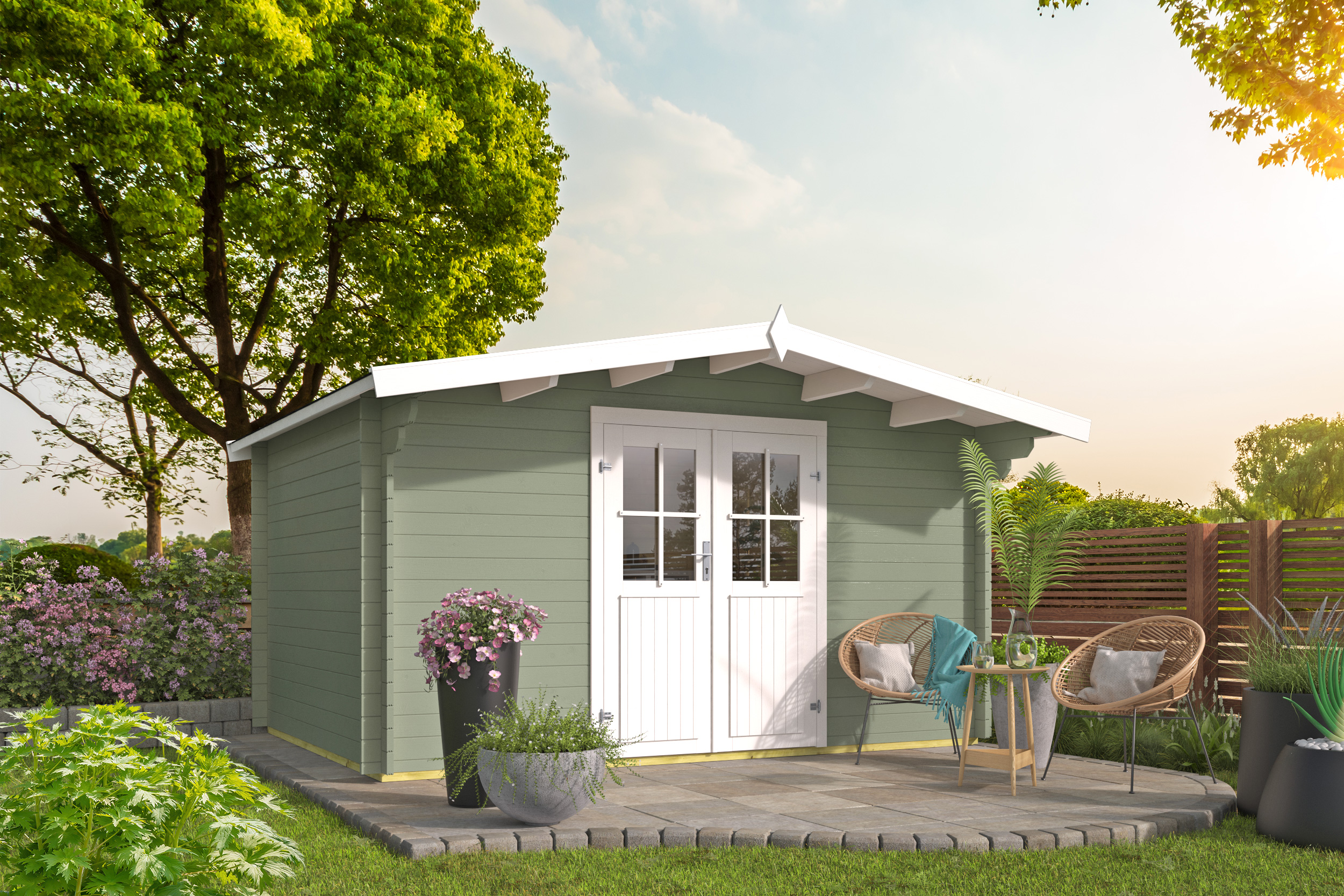 Blokhut - Tuinhuis Murcia | 34 mm | vuren Red Class Wood geïmpregneerd Blokhut - Tuinhuis Murcia | 34 mm | vuren Red Class Wood geïmpregneerd