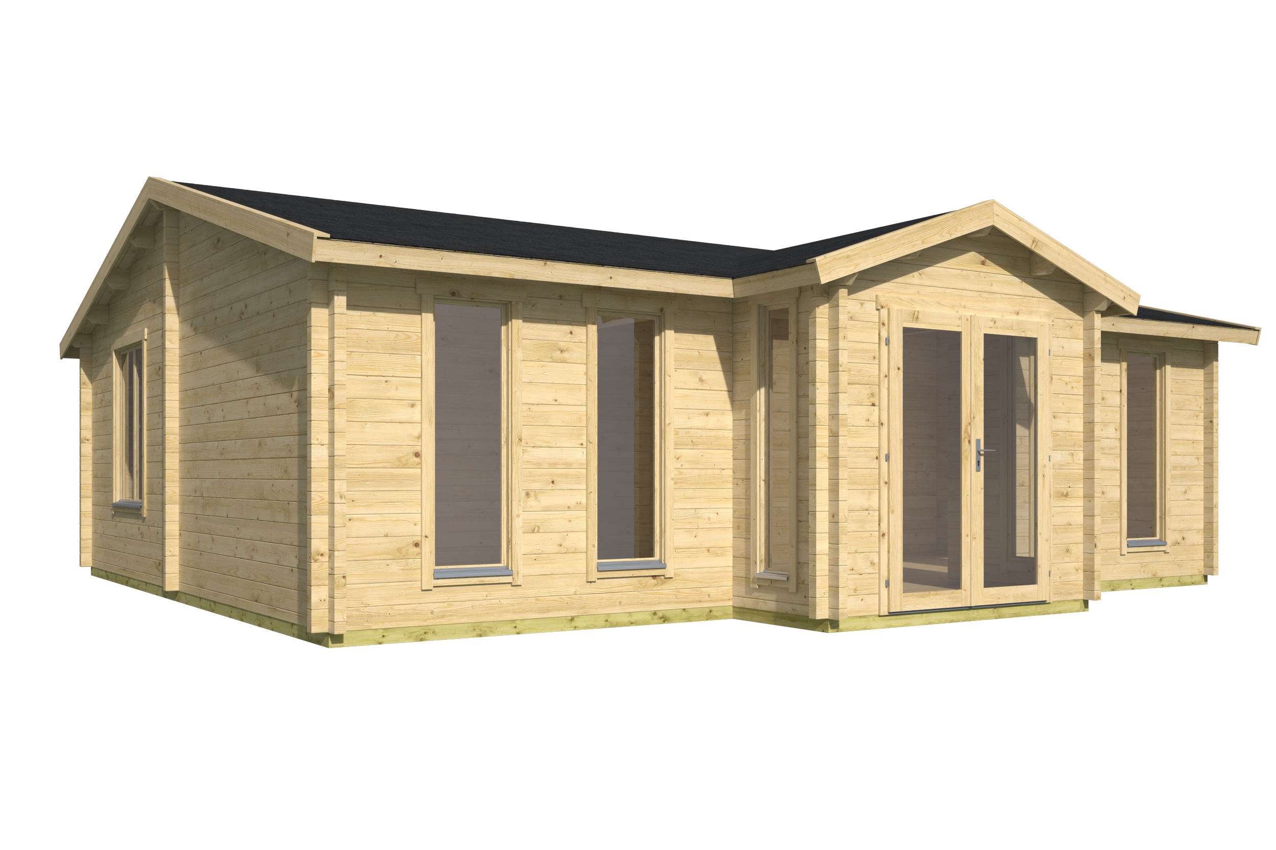 Blokhut - Tuinhuis Mullingar | 70 mm | vuren honinggeel geïmpregneerd Blokhut - Tuinhuis Mullingar | 70 mm | vuren honinggeel geïmpregneerd