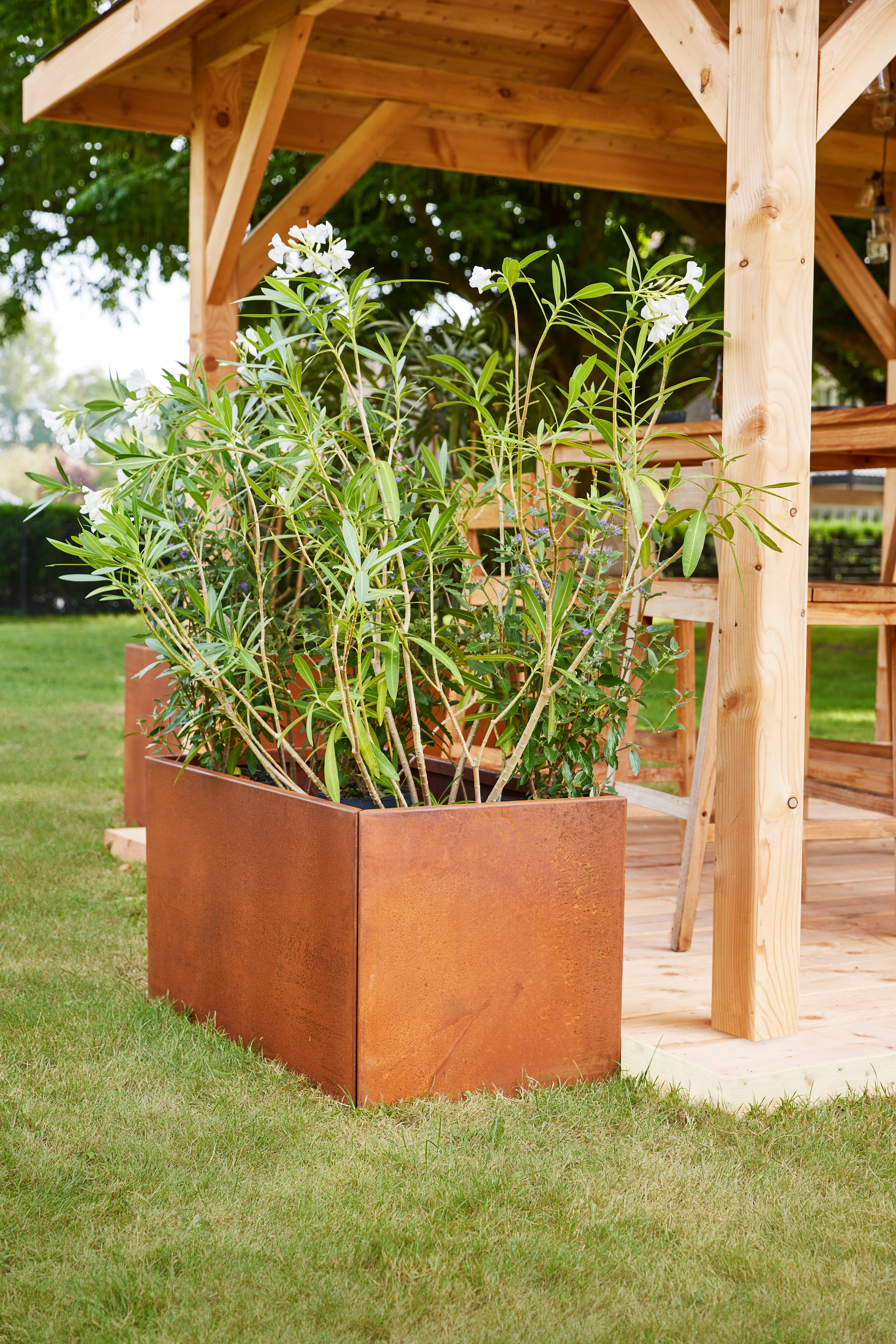 Bloembak cortenstaal Hudson 50 x 90 x 50 cm Bloembak cortenstaal Hudson 50 x 90 x 50 cm