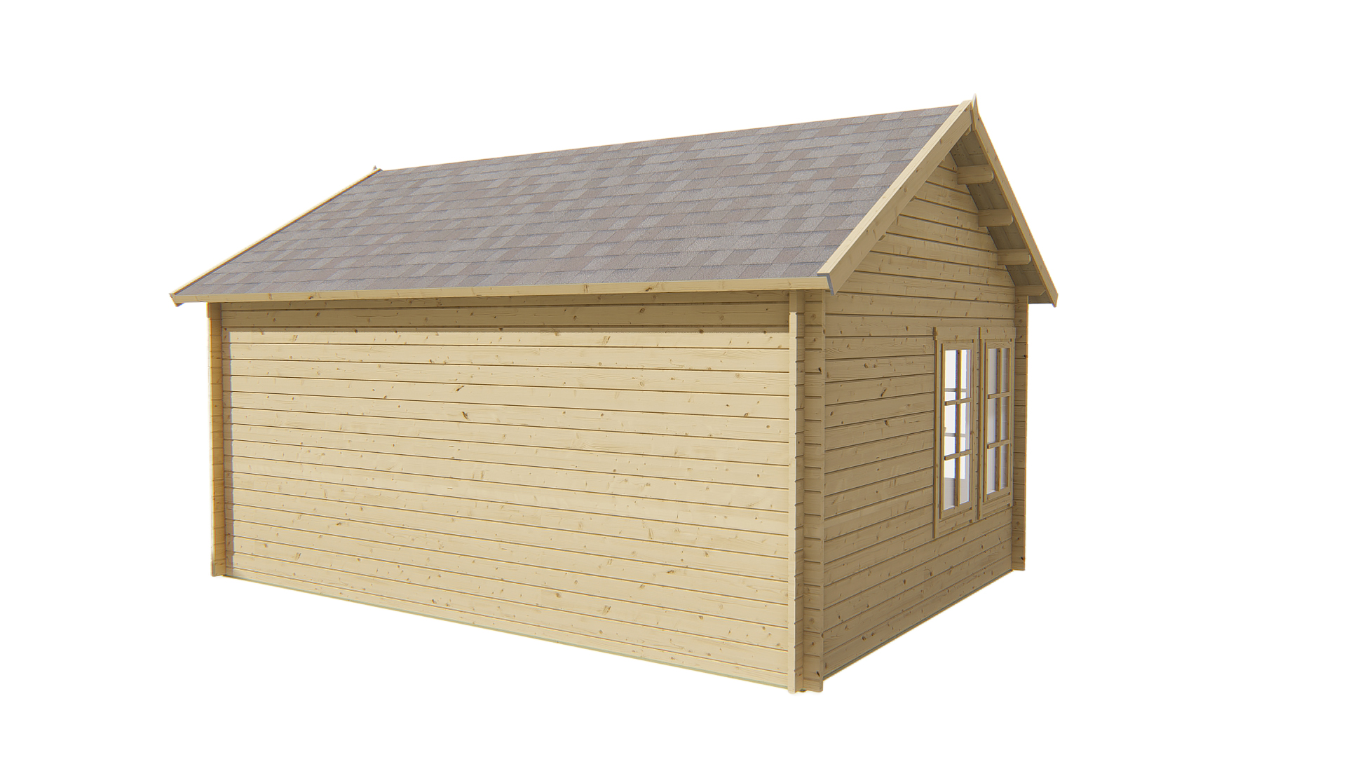 Blokhut - Tuinhuis Clockhouse | 44 mm | vuren honinggeel geïmpregneerd