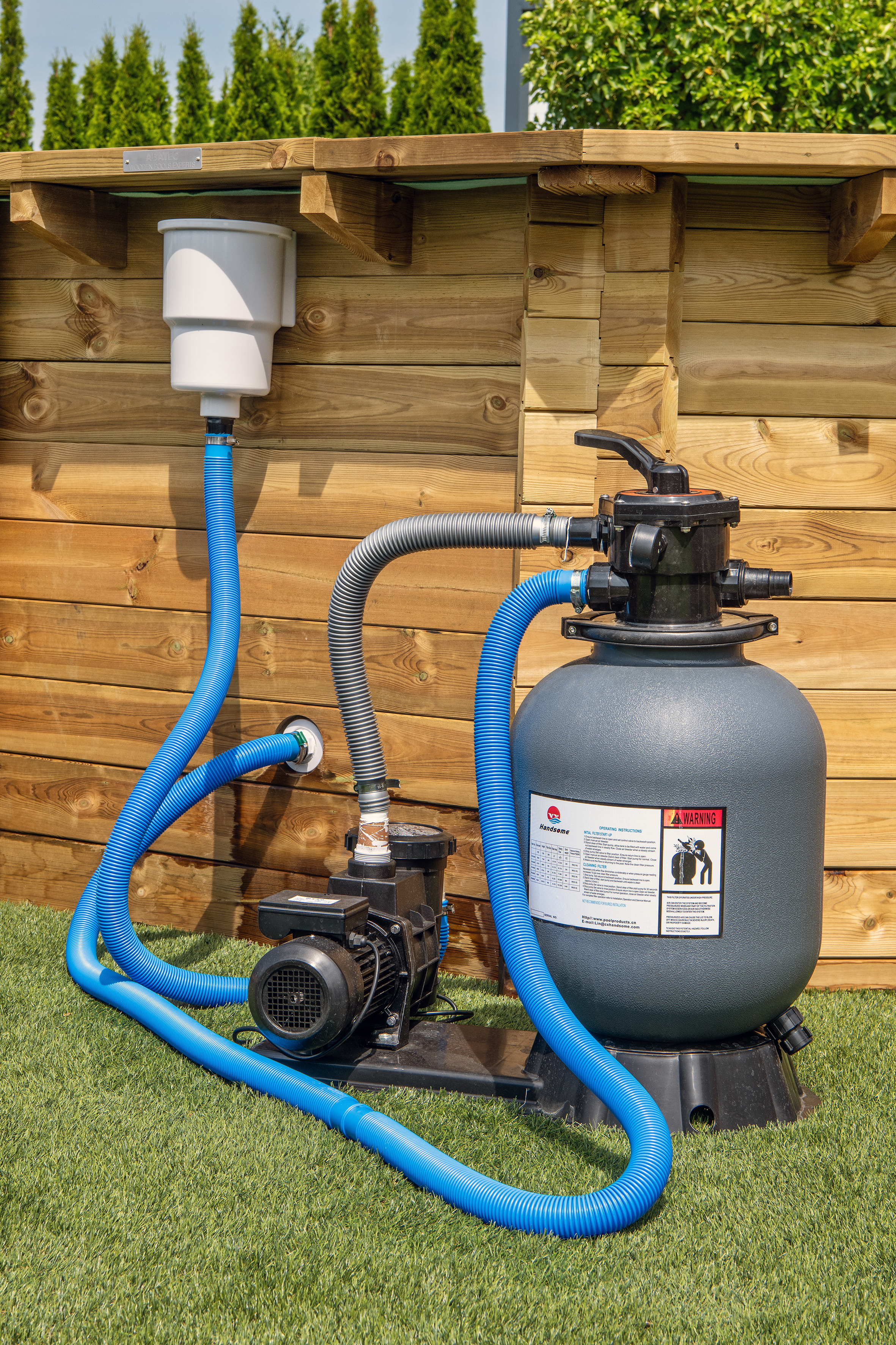 Detail Image Luxus-Schwimmbad aus Holz Playa Forti 834x492x138cm