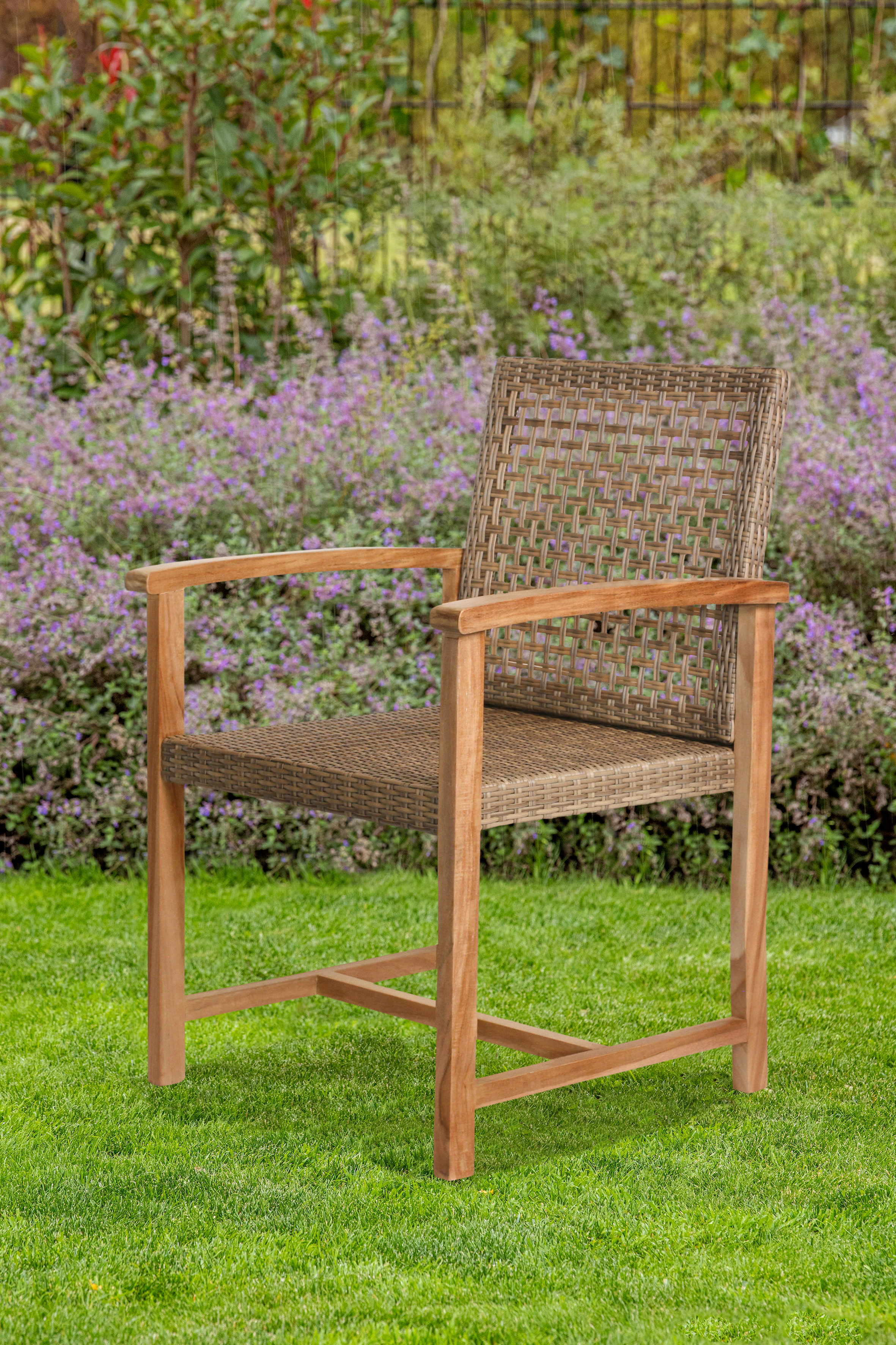 Teak tuinstoel Blitar (set van 2 stoelen)