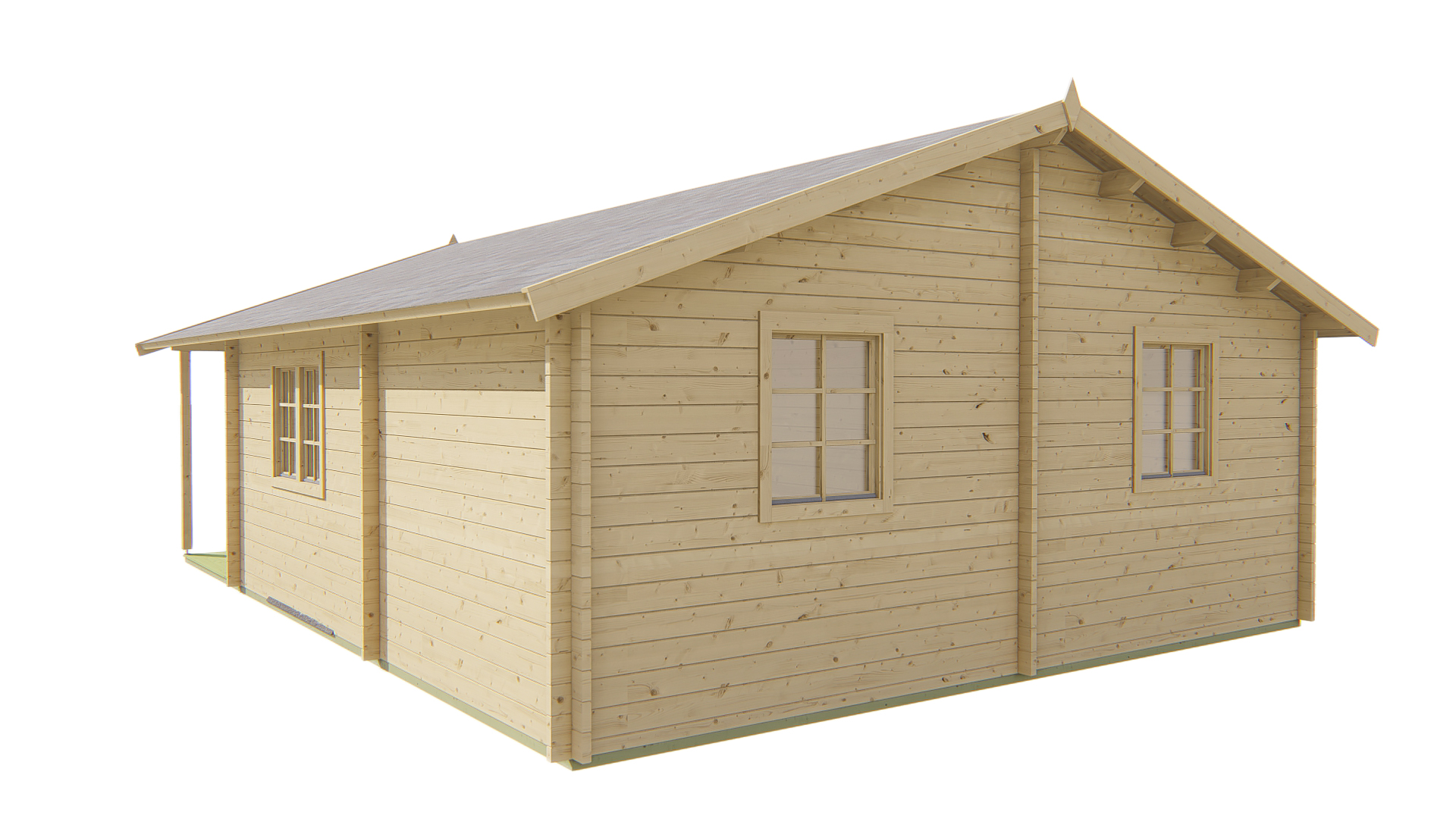 Blokhut - Tuinhuis Javea | 44 mm | Red Class Wood geïmpregneerd