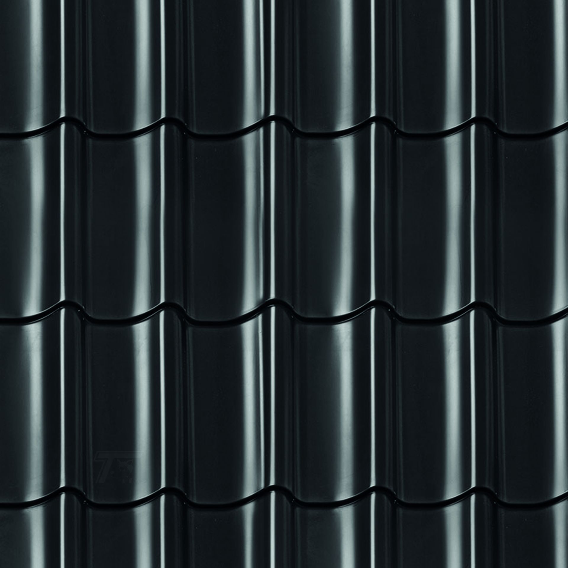 Ardee Black Roof Tile Profile Panels | Tuindeco.com